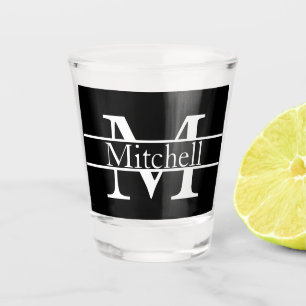 Einfach Mit Monogramm Name Personalisiert Schnapsglas