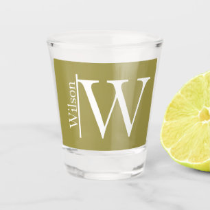 Einfach Mit Monogramm Name Personalisiert Schnapsglas