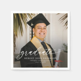 Einfach Modern 2026 Foto Abitur Serviette
