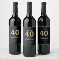 Einfach modern 40 & fabelhaft Personalisiert