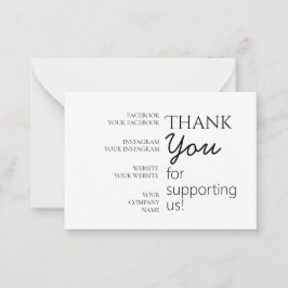 Einfach, modern, Danke, Flachbildschirm Mitteilungskarte