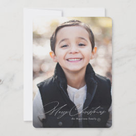 Einfach modern froh Weihnachten ein Foto stilvoll