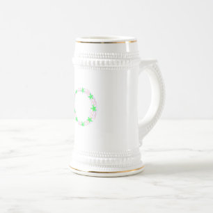 EINFACH MODERN FÜGEN SIE IHR LOGO farbenfrohe Herz Bierglas