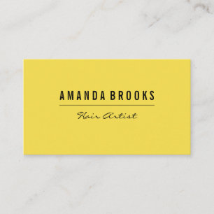 Einfach, modern gelb visitenkarte