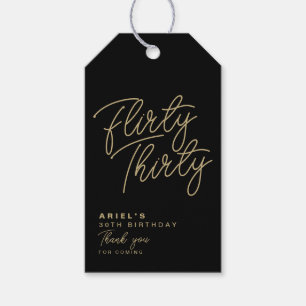 Einfach modern Kokett 30 Personalisiert Geschenkanhänger