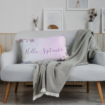 Einfach Modern Lila Willkommen September Monat