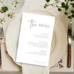 Einfach modern Minimalistisch   Dusty Blue Wedding