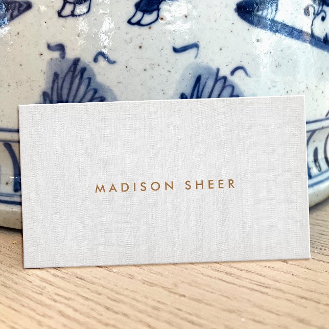 Einfach modern minimalistisch, elegant Beruflich Visitenkarte (Von Creator hochgeladen)