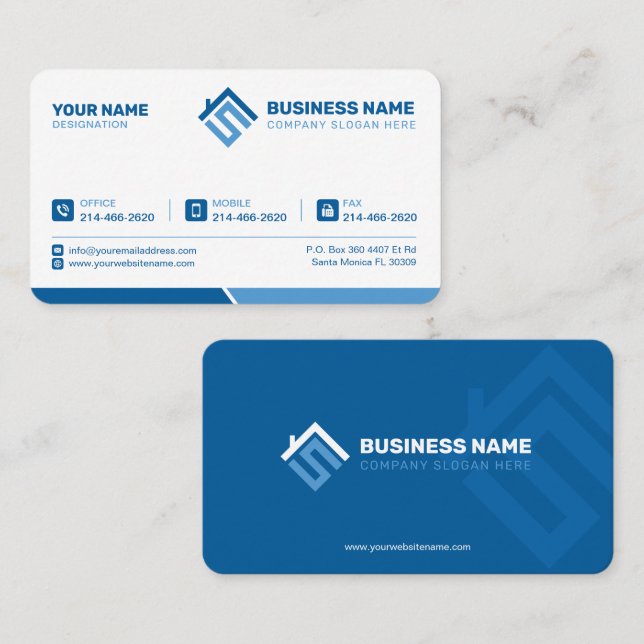 Einfach, modern, Minimalistisch, Premium, klar, we Visitenkarte (Vorne/Hinten)