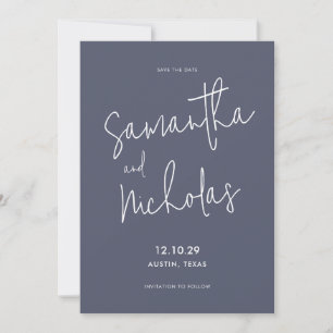 Einfach modern Minimalistisch Save The Date