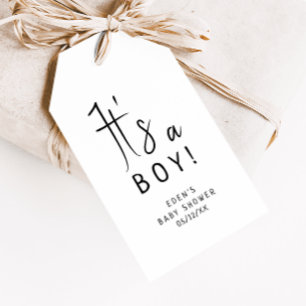Einfach modern neutral ist es eine Baby-Dusche Geschenkanhänger