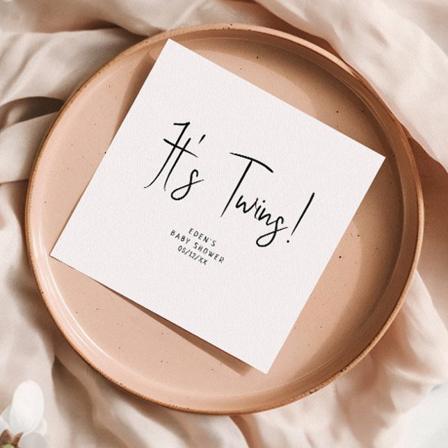 Einfach modern neutral ist es Zwillinge! Dusche Na Serviette (Von Creator hochgeladen)