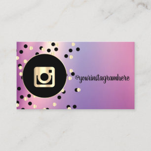 Einfach Modern, Punkte Instagram Social Media Visitenkarte