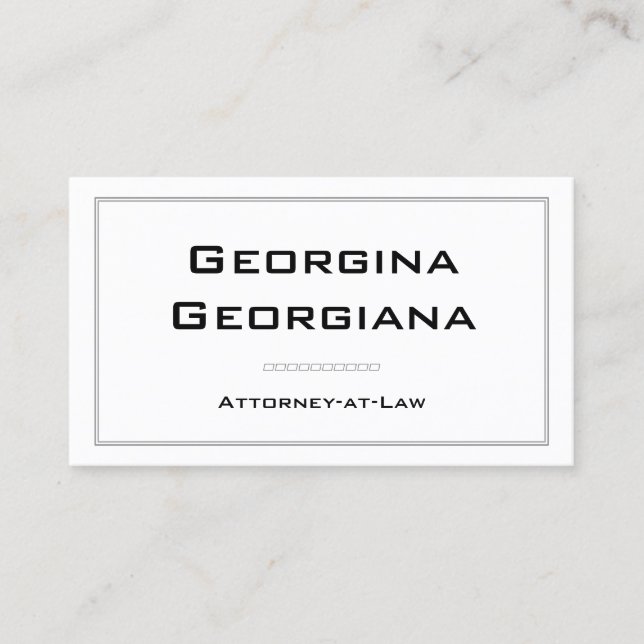 Einfach, modern und elegant mit Linienführung Visitenkarte (Vorderseite)