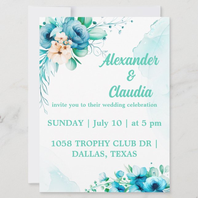 Einfach modern und Minimalistisch | Einladung zur  (Vorderseite)