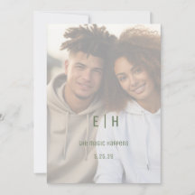 Einfach, modern und Save the Date druckbar