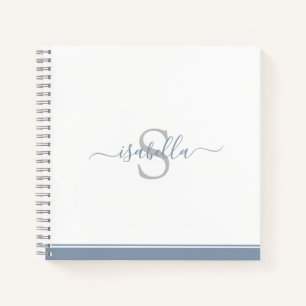Einfach, modern und stilvoll Mit Monogramm Dusty B Notizbuch