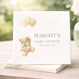 Einfach Modern Wir Können Kaum Warten Baby Shower  Serviette