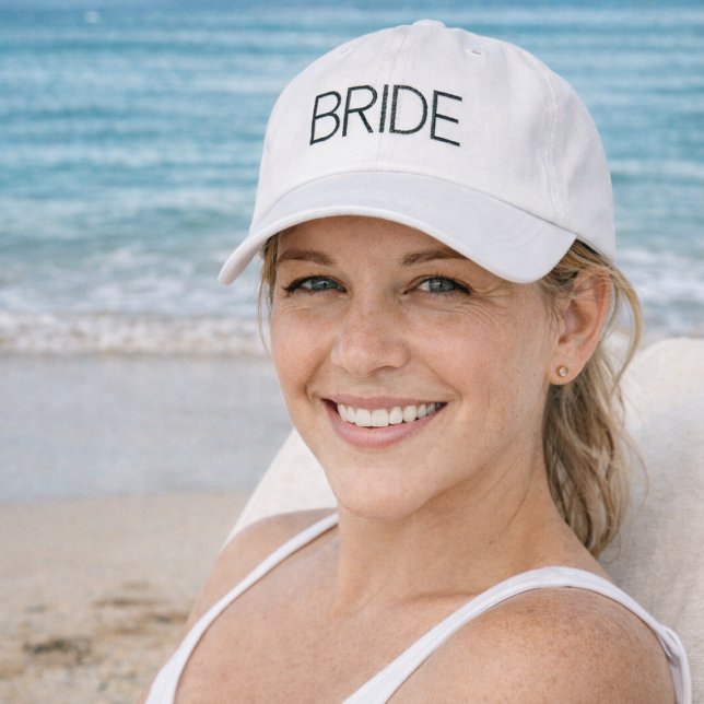Einfach moderne Braut Bestickte Baseballkappe (Honeymoon hat for bride)