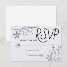 Einfach Moderne Elegante Klassische Hochzeit RSVP