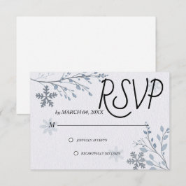 Einfach Moderne Elegante Klassische Hochzeit RSVP Karte