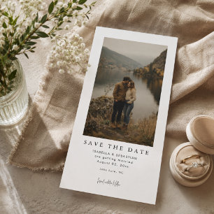 Einfach Moderne Fotografie Hochzeitsankündigung "S Save The Date