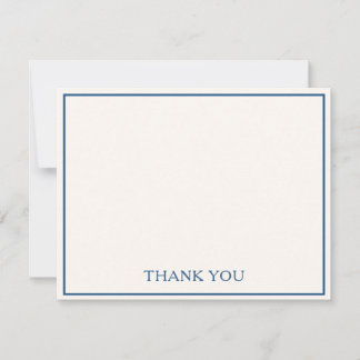 Einfach Moderne Minimalistische Chic Navy Blau Dan Mitteilungskarte