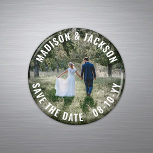 Einfach Moderne Minimalistische Hochzeit Save the  Magnet