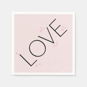 Einfach Moderne Minimalistische LIEBE Papier Serviette