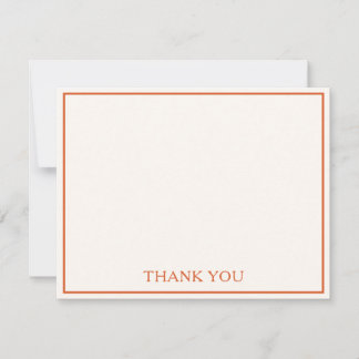 Einfach Moderne Minimalistische Schicke Orange Dan Mitteilungskarte