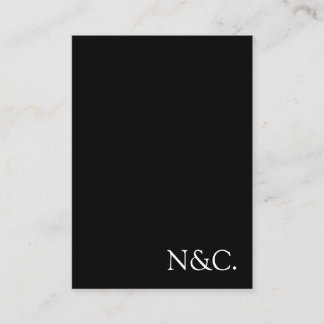 Einfach moderne minimalistische schwarze und weiße begleitkarte