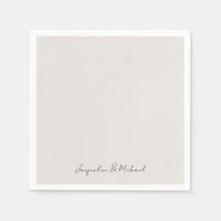 Einfach moderne Schrift Creme Hochzeitscocktail