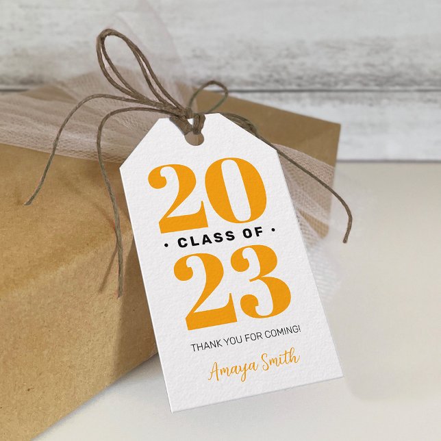 Einfach moderner Abschluss Vielen Dank, dass Sie d Geschenkanhänger (Von Creator hochgeladen)