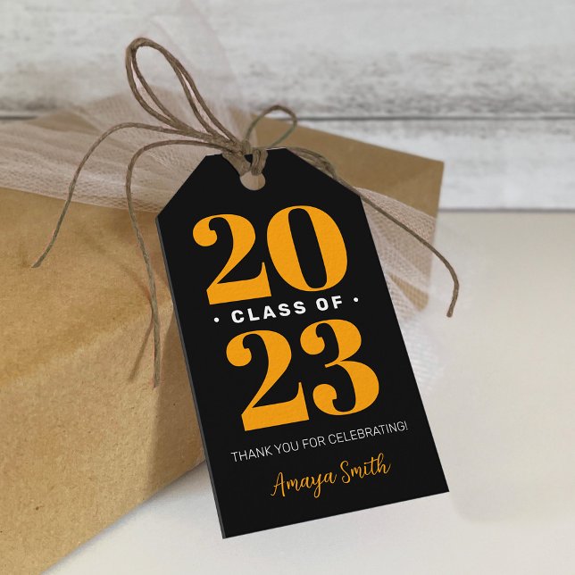 Einfach moderner Abschluss Vielen Dank, dass Sie d Geschenkanhänger (Von Creator hochgeladen)