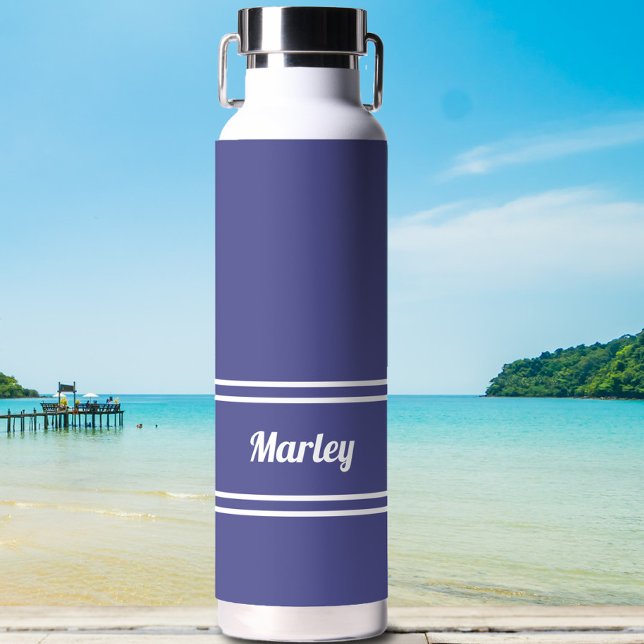 Einfach moderner Individuelle Name Stilvolles Peri Trinkflasche (Von Creator hochgeladen)