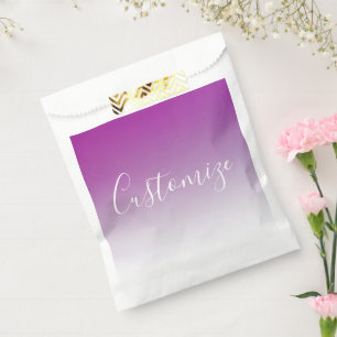Einfach moderner Minimalismus Lila Ombre Gradient Geschenktütchen