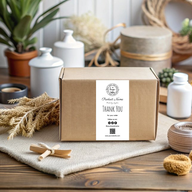 Einfach modernes Schwarz-Weiß-Danke, dass Sie vers (Von Creator hochgeladen)