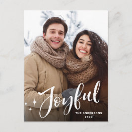 Einfach modernes Weihnachts-FOTO Gruß Urlaub Postkarte