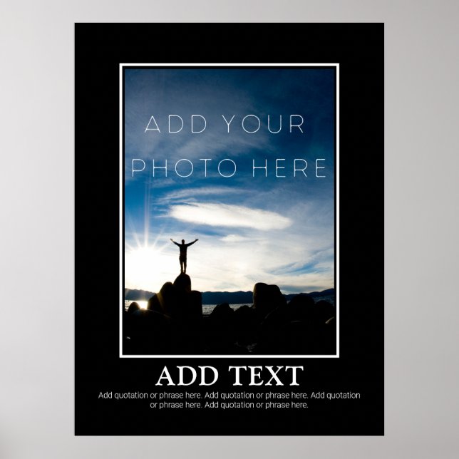 Einfach Motivierend machen Poster (Vorne)