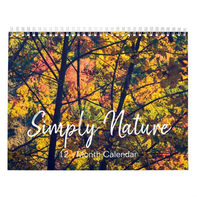 Einfach Natur Saisonaler 12-monatiger Kalender (Titelbild)