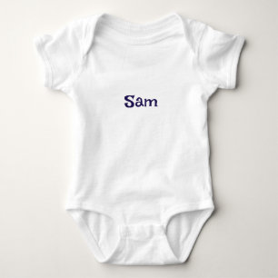 Einfach Navy Personalisierter Name Baby Strampler
