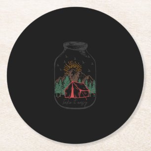 Einfach nehmen runder pappuntersetzer