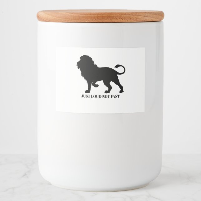 EINFACH NICHT SCHNELL LOUIEREN LEBENSMITTELETIKETT (Vorderseite)