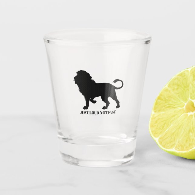 EINFACH NICHT SCHNELL LOUIEREN SCHNAPSGLAS (Vorderseite)