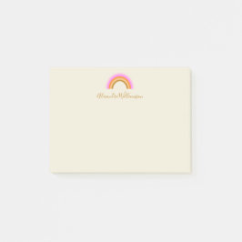 Einfach Niedlicher Retro-Regenbogen-Personalisiert Post-it Klebezettel