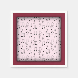 Einfach Notiert Pink Serviette