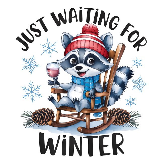 Einfach nur auf den Winter warten  Case-Mate iPhone Hülle (Just waiting for winter, a raccoon in rocking chair!)