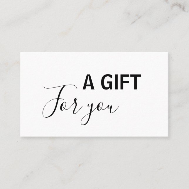 Einfach nur den Namen hinzufügen Rabattkarte (Vorderseite)