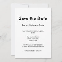 Einfach nur den Namenstext Save the Date hinzufüge