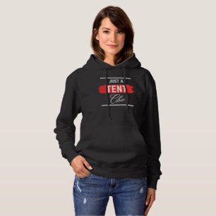 Einfach nur ein ZELT Chic Typografie, Professionel Hoodie